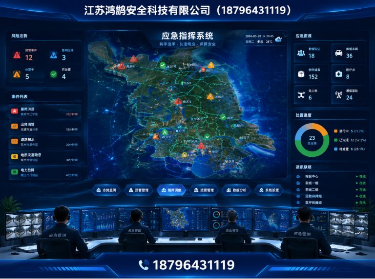 清远消防通信指挥展示图